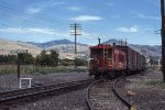 WP 445 caboose at WP-UP JCT